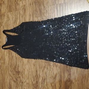 Beautiful new black sequin dress large